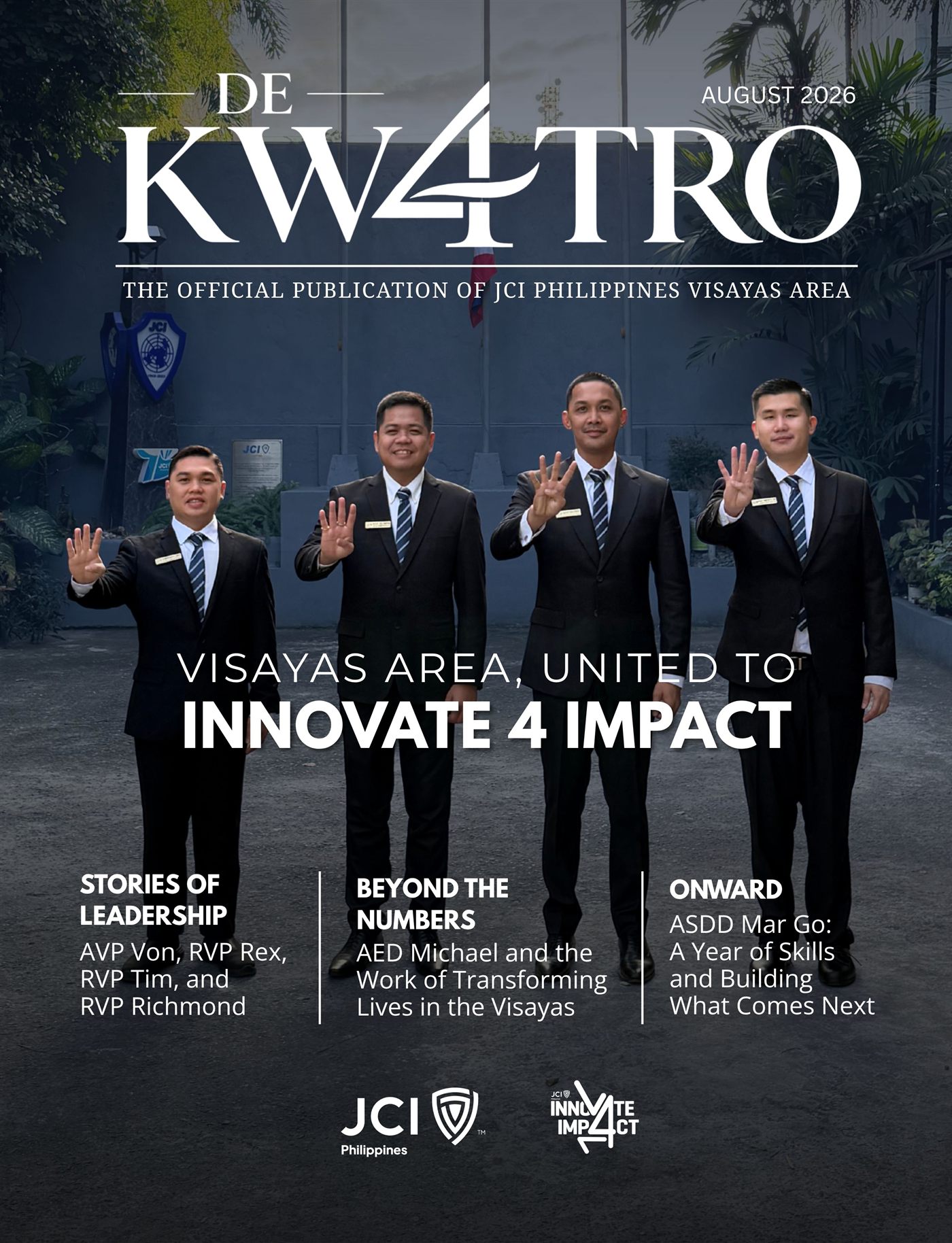 Cover of the inaugural issue of De Kwatro